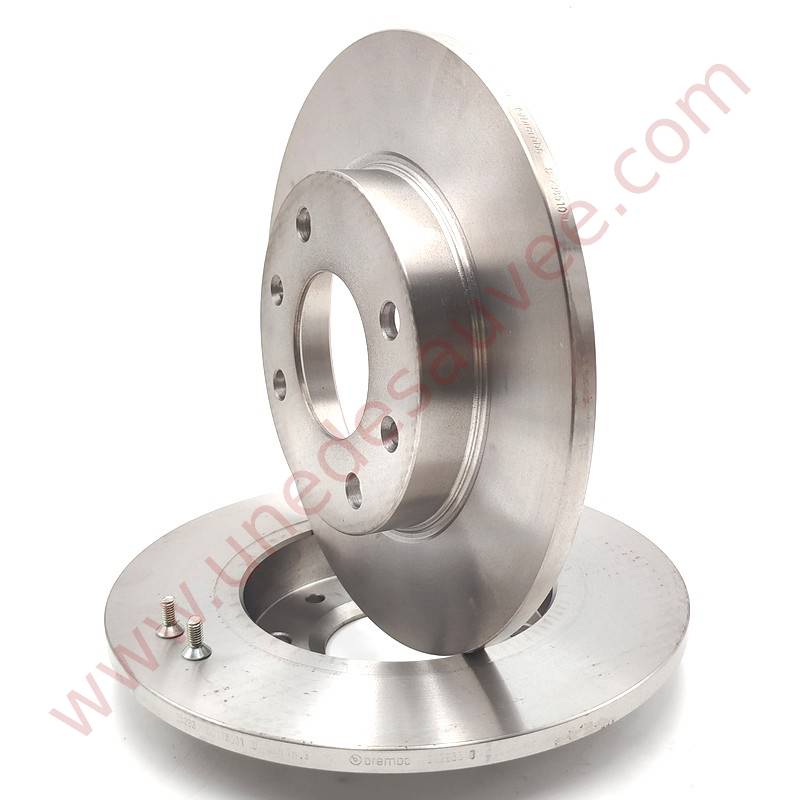 KIT DE 2 DISQUES DE FREIN AVANT DE TYPE " PLEIN " POUR CITROEN C15 SAXO VISA ZX PEUGEOT 106 205 206 306 309 405 DIESEL / ESSENCE